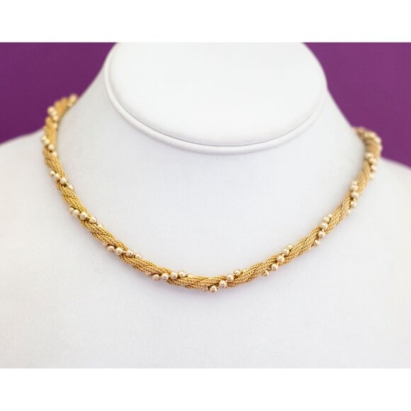 Vintage Rope Style Twirling Bohemian Necklace 18 inch by Avon - V6 - Picture 2 of 3